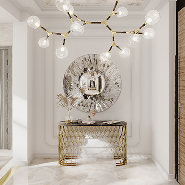 MECCA Console, SAYA Mirror, HORUS Irregular Big Suspension Light